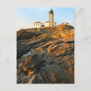 Beavertail Lighthouse Jamestown Rhode Island Postkarte