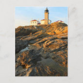 Beavertail Lighthouse Jamestown Rhode Island Postkarte (Vorderseite)