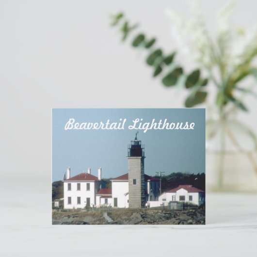 Beavertail Lighthouse Postkarte 4 (Stehend Vorderseite)