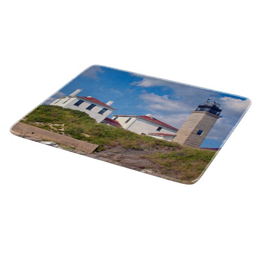 Beavertail Lighthouse Rhode Island Cutting Board Schneidebrett (Ecke)