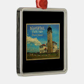 Beavertail Lighthouse Rhode Island Ornament Aus Metall (Rechts)