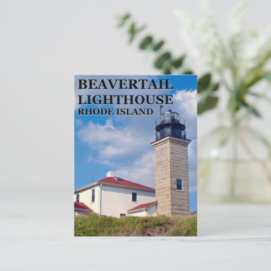 Beavertail Lighthouse, Rhode Island Postcard Postkarte (Stehend Vorderseite)