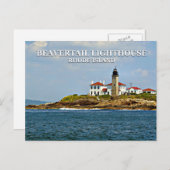 Beavertail Lighthouse, Rhode Island Postcard Postkarte (Vorne/Hinten)