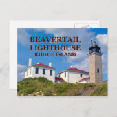 Beavertail Lighthouse, Rhode Island Postcard Postkarte (Vorne/Hinten)