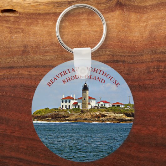 Beavertail Lighthouse, Rhode Island Schlüsselanhän Schlüsselanhänger (Vorderseite)