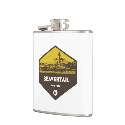 Beavertail Staat Park Rhode Island Flachmann (Links)