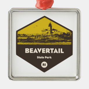Beavertail Staat Park Rhode Island Ornament Aus Metall
