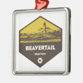 Beavertail Staat Park Rhode Island Ornament Aus Metall (Links)