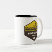 Beavertail Staat Park Rhode Island Zweifarbige Tasse (VorderseiteRechts)