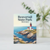 Beavertail State Park Rhode Island Postkarte (Stehend Vorderseite)