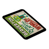 Beaverton Oregon Roboter - Lustiges Vintage Magnet (Rechte Seite)
