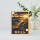 Beaverton, Oregon | VINTAG Postkarte (Stehend Vorderseite)