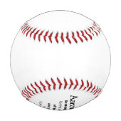 Beballgeschenke für Jungen bestätigen Baseball (Rückseite)