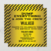 Bebauung Vorsicht bei der Geburt Einladung (Vorne/Hinten)