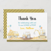 Bebauungslasten zum Geburtstag Dankeskarte (Vorne/Hinten)