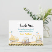 Bebauungslasten zum Geburtstag Dankeskarte (Stehend Vorderseite)