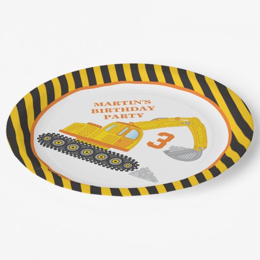 Bebauungspapier Pappteller (Schrägansicht)