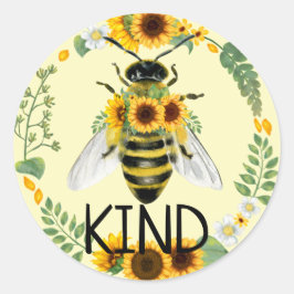 Bebe Be Kind Sonnenblumen Kindness Yellow Sticker