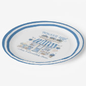 Bebe Cafe Bonjour Bebe Parisian theme Baby Show Pappteller (Schrägansicht)