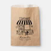 Bebe Cafe Home cafe themed Baby shower Geschenktütchen (Vorderseite)