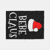 Bebe Claus Christmas Santa's Pajama Family Matchin Fleecedecke (Vorderseite (Horizontal))