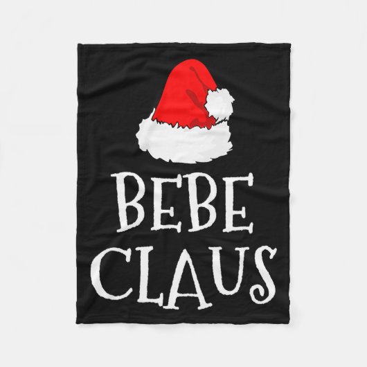 Bebe Claus Christmas Santa's Pajama Family Matchin Fleecedecke (Vorderseite)