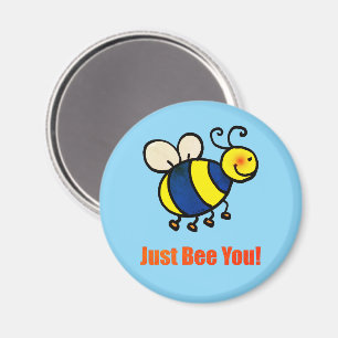 Bebe einfach deine glückliche Cartoon-Biene Magnet