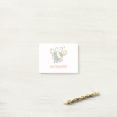 Bebe einfach deine glückliche Cartoon-Biene Post-it Klebezettel (Auf Schreibtisch)