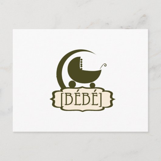 Bébé-Geschenke Postkarte (Vorderseite)