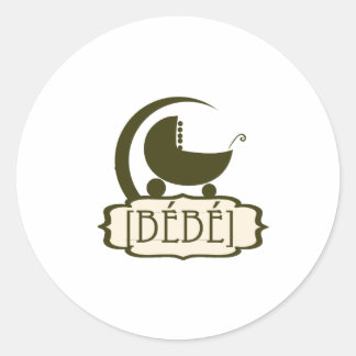 Bébé-Geschenke Runder Aufkleber
