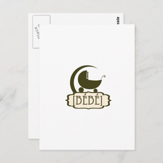 Bébé Gifts Postkarte (Vorne/Hinten)