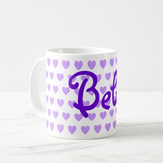 Bebe im Lila Kaffeetasse (Vorderseite Links)