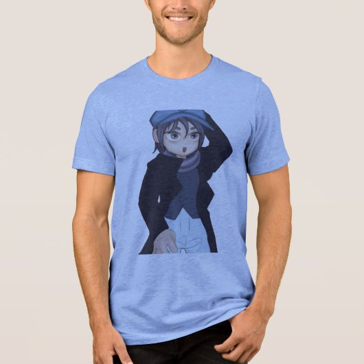 Bebe marinheiro simples Tri-Blend shirt (Vorderseite)