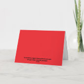 Bebe mein Valentine! Karte (Rückseite)