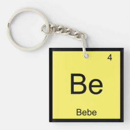 Bebe Name Chemistry Element Periodische Tabelle Schlüsselanhänger