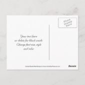 Bebe on Daisy Abstrakt Floral Vielen Dank, dass Si Postkarte (Rückseite)