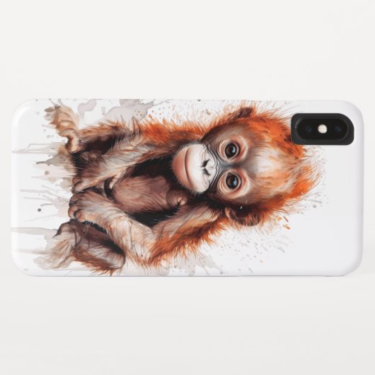 Bebé Orangután Case-Mate iPhone Hülle (Rückseite (Horizontal))