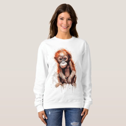 Bebé Orangután Sweatshirt (Vorne ganz)