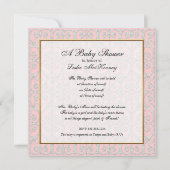 Bébé Princess Crown Baby Shower Einladung (Rückseite)