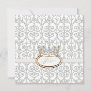 Bébé Princess Crown Baby Shower Einladung