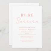 Bebe Rosita Invitación Baby Shower Einladung (Vorne/Hinten)