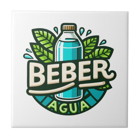 Beber agua fliese (Vorderseite)