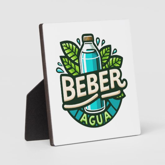 Beber agua fotoplatte (Vorderseite)