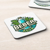 Beber agua getränkeuntersetzer (Linke Seite)