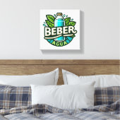 Beber agua leinwanddruck (Insitu (Schlafzimmer))