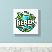 Beber agua leinwanddruck (Insitu (Holzboden))