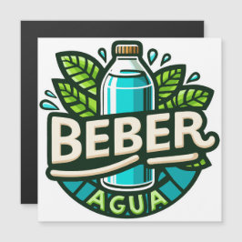 Beber agua magnetkarte