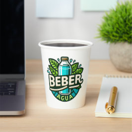 Beber agua pappbecher