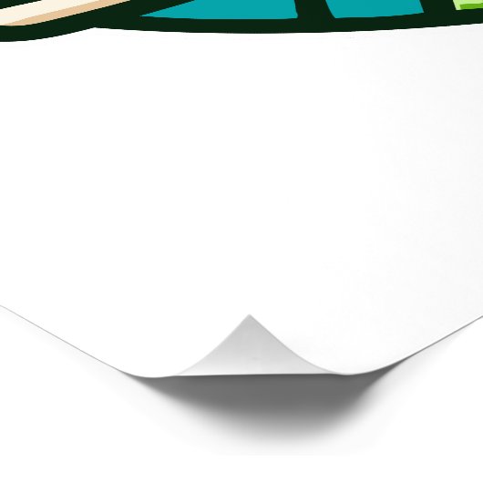 Beber agua poster (Ecke)