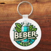 Beber agua schlüsselanhänger (Rückseite)